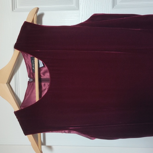 Ruby red velvet holiday party dress US 6 - Picture 7 of 8